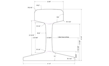 60 LB ASCE Rail Dimensions and Suppliers