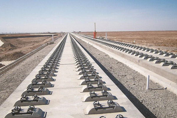 Rail track bed Rail track bed