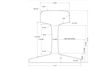 12 LB ASCE Rail Dimensions and Suppliers
