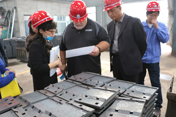 Dutch Customers visited our Rail Tie Plate Factory